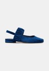 Cor AZUL COBALTO do produto Sapatilha Ballet Franzida Velvet Azul Cobalto