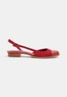 Cor VERMELHO do produto Sapatilha Boneca Couro Camurça Vermelho