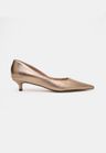 Cor PRATA VELHO do produto Scarpin Kitten Heel Couro Prata Velho