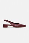 Cor BORGONHA do produto Scarpin Slingback CYAN Borgonha Salto Médio Bloco