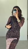 Vestido Animal Print Leônia