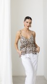 Blusa De Alça Animal Print Kate