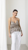 Blusa De Alça Animal Print Kate