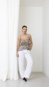 Blusa De Alça Animal Print Kate