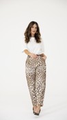 Calça Sarja Animal Print Savana