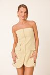 Vestido Corset Curto Amarelo 