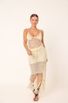 Blusa Crochê Amarração Off-White