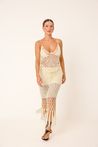 Saia Crochê Artesanal Off White