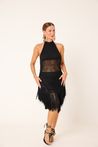 Vestido Artesanal Crochê Preto