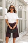 Bermuda Jeans Marrom