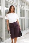 Bermuda Jeans Marrom