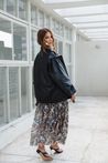 Saia Longa Tule Estampada