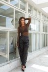 Calça Sintética Marrom