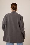 Blazer Alfaiataria Estruturado Cinza