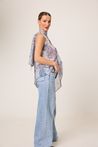 Blusa Estampada Gola Alta