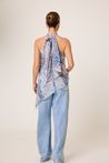 Blusa Estampada Gola Alta