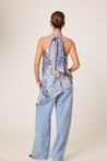 Blusa Estampada Gola Alta