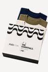 Kit 3 T-shirts Oversized Brazil Edition