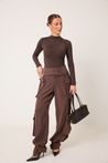 Calça Cargo Marrom 