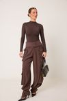 Calça Cargo Marrom 