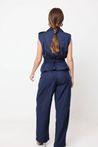 Colete Trench Coat Azul