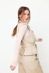 Colete Trench Coat Caqui