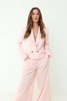 Blazer Curto Alfaiataria Rosa