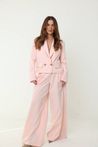 Blazer Curto Alfaiataria Rosa