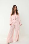 Calça Alfaiataria Pantalona Rosa