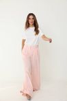 Calça Alfaiataria Pantalona Rosa