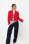 BLAZER CURTO ALFAIATARIA VERMELHO