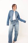 Calça Jeans Barrel Azul Médio