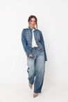 Calça Jeans Barrel Azul Médio