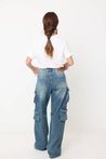 Calça Jeans Cargo