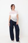 Blusa de Renda com Manguinha Off-White
