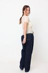 Blusa de Renda com Manguinha Bege Claro