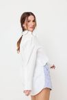 Camisa Clássica Feminina Tricoline Off White