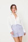 Camisa Clássica Feminina Tricoline Off White