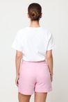 Shorts Alfaiataria Rosa Linho