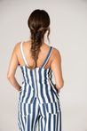Top Peplum Sarja Listrado