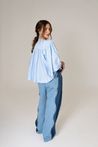 Calça New Baggy Jeans Bicolor