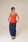 Blusa Regata Alfaiataria Peplum