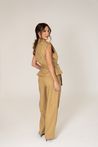 Calça Feminina Alfaiataria Caqui