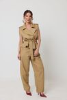 Calça Feminina Alfaiataria Caqui