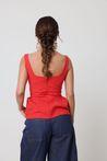 Blusa Regata Alfaiataria Peplum