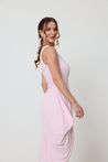 Vestido Rosa Assimétrico