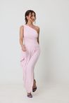 Vestido Rosa Assimétrico