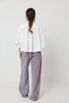 Calça Jeans Wide Leg Rose Dust