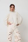 Calça Wide Leg Areia