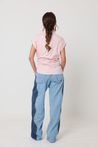 Camisa Regata com Laço Tricoline Rosa